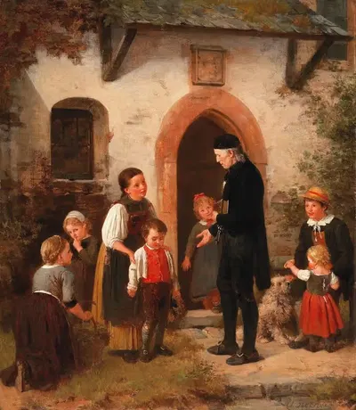 The Schoolmaster by Otto Rethel — digital art print download