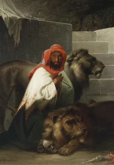 Дрессировщик львов by Паль Бём, 1866 — digital art print download