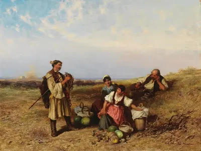 Отдых на поле by Паль Бём — digital art print download
