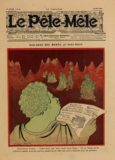 Dialogue des morts by André Hellé, 1904 — digital art print download
