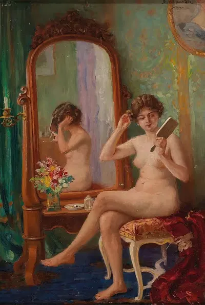 В будуаре by Роберт Фёлькер — digital art print download