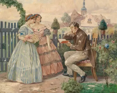 Чтец by Рудольф Альфред Хёгер — digital art print download