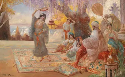 Orientalische Haremsszene by Stephan Sedlacek — digital art print download