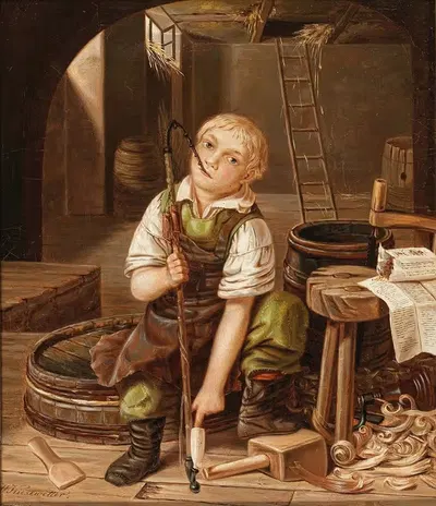 Маленький ремесленник by Вильгельм Кизеветтер — digital art print download