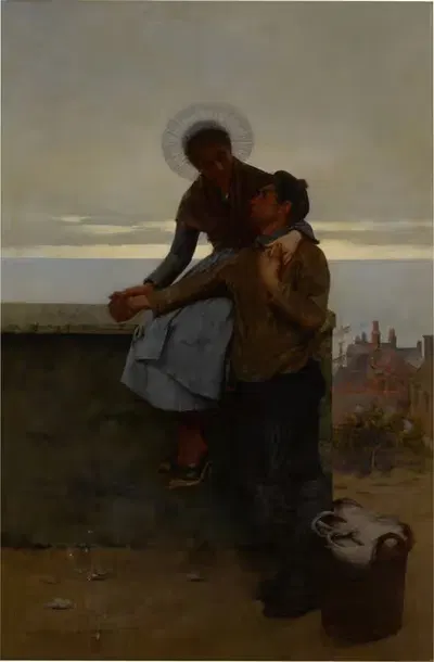 The Lovers by Albert Chevallier Tayler, 1891 — digital art print download