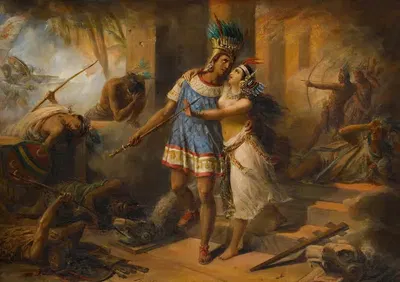 Теласко защищает свою невесту by Александр Мари Колен — digital art print download