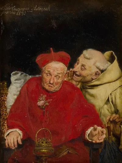 Забавные сплетни by Антонио Касановы и Эстораха, 1890 — digital art print download
