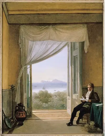 Шинкель в Неаполе by Франц Людвиг Каттель, 1824 — digital art print download
