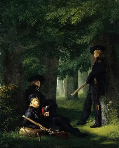 На заставе by Георг Фридрих Керстинг, 1815 — digital art print download