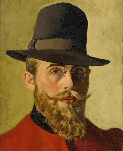 Автопортрет by Жорж Эмиль Лебак, 1907 — digital art print download