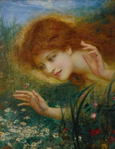Discovering Daisies by Henry John Stock — digital art print download