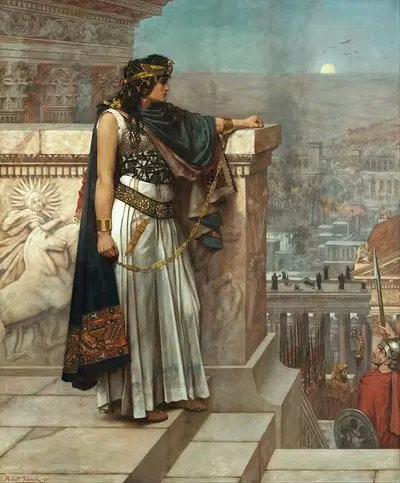 Последний взгляд Зенобии на Пальмиру by Герберт Гюстав Шмальц, 1888 — digital art print download