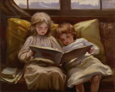 Интересная история by Лаура Мунтц Лайл, 1898 — digital art print download