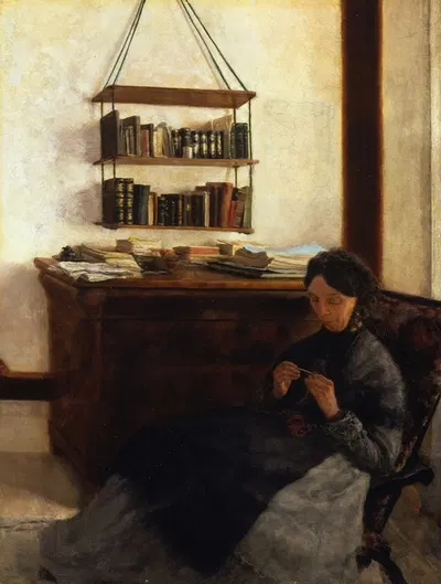 The Artist's Mother by Louis Eysen, 1877 — digital art print download