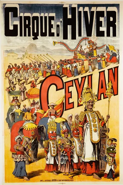 Cirque D'hiver Ceylan by Imp. de l'Affichage Ador, 1887 — digital art print download