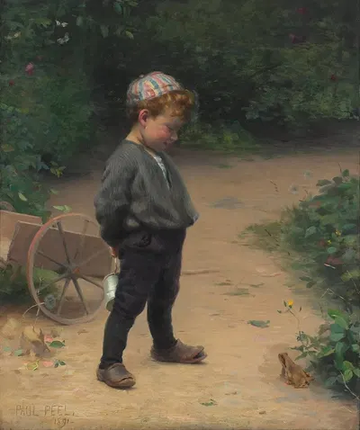 The Young Biologist by Paul Peel, 1891 — digital art print download