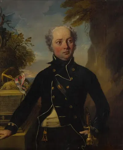 Portrait of Captain John Harvey (1740-1794) by Richard Livesay, 1740-1794 — digital art print download