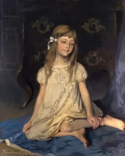 Моника, дочь художника by Сабина Лепсиус, 1900 — digital art print download