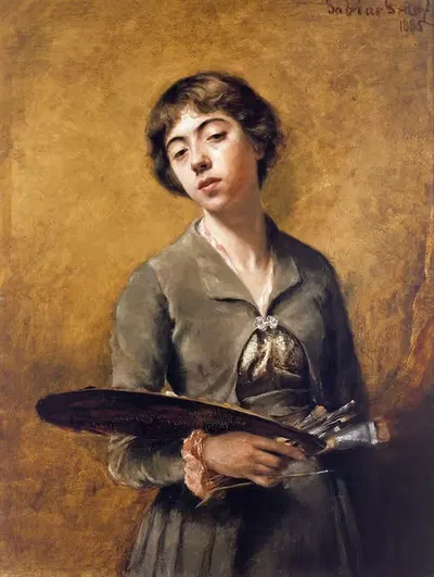 Автопортрет by Сабина Лепсиус, 1885 — digital art print download
