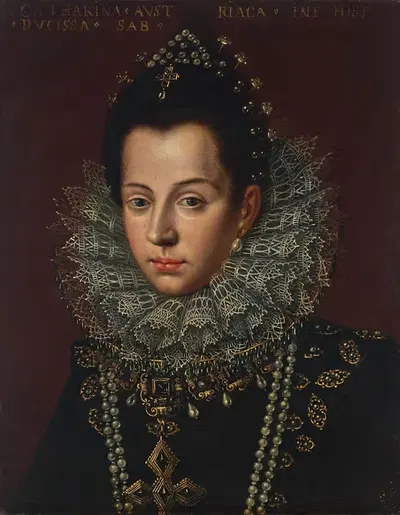 Портрет Каталины Микаэлы, герцогини Савойской by Софонисба Ангуиссола, 1567-1597 — digital art print download