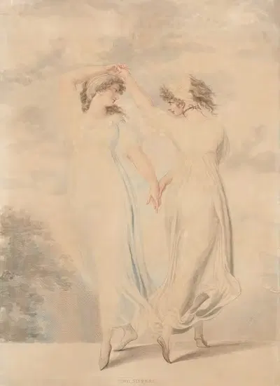 Two sisters by Adam Buck, 1796 — digital art print download