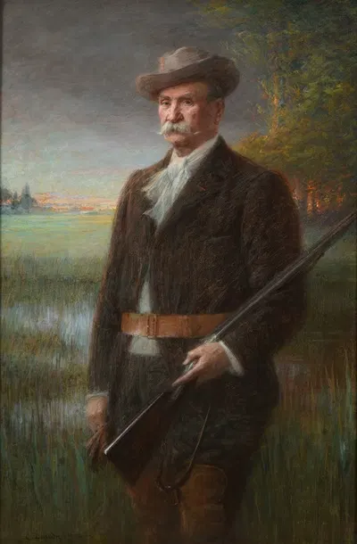 Генри Васнье в охотничьем костюме by Шарль-Люсьен Леандр, 1902 — digital art print download