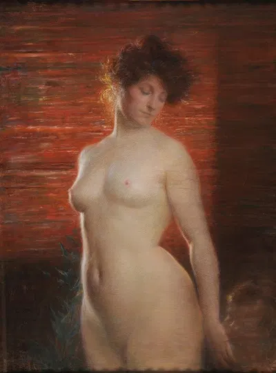 Скромность by Шарль-Люсьен Леандр, 1898 — digital art print download
