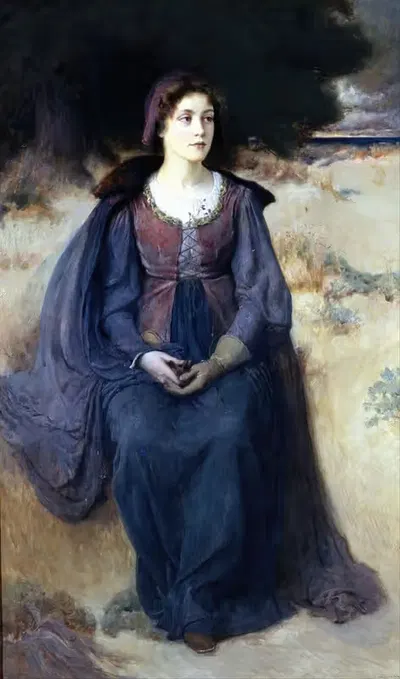 Грезы девицы by Дуглас Фолк, 1898 — digital art print download