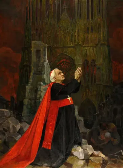 Дань кардиналу Люсьону by Эмиль Вери, 1920 — digital art print download