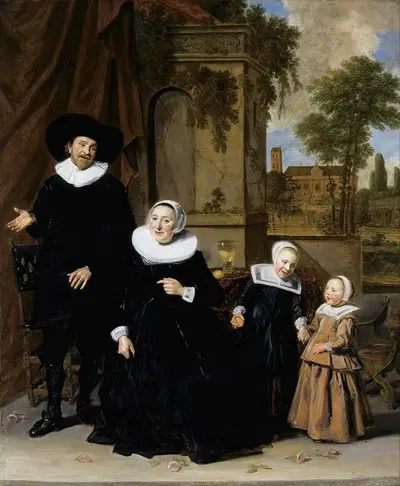 Portrait of a Dutch Family by Frans Hals, 1633 - 1636 — digital art print download