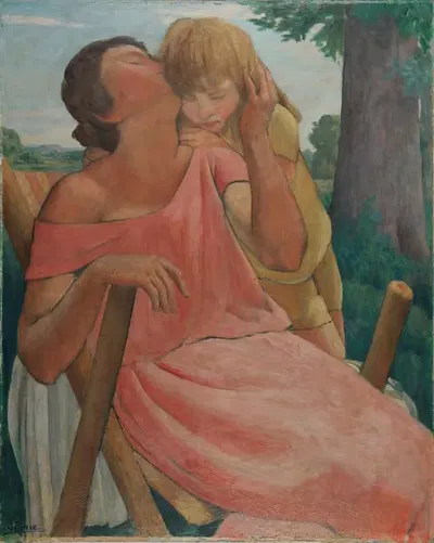 La Mère et l'enfant by Gustave Pierre — digital art print download