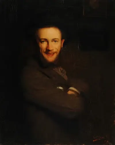 Le Rieur. Autoportrait by Gustave Pierre, 1899 — digital art print download