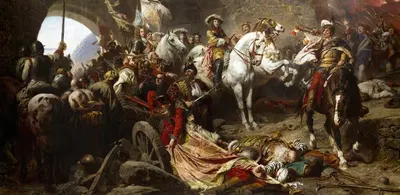 Повторное занятие Будайского замка в 1686 году by Гюла Бенцур, 1896 — digital art print download