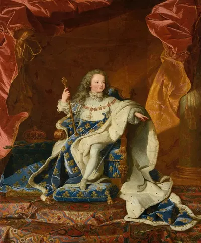 Louis XV, roi de France et de Navarre by Hyacinthe Rigaud, 1720 — digital art print download
