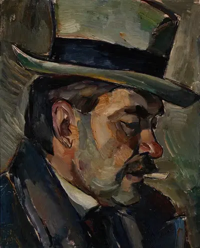 Portrait of artist Karnakoski by Ilmari Aalto, 1917 — digital art print download