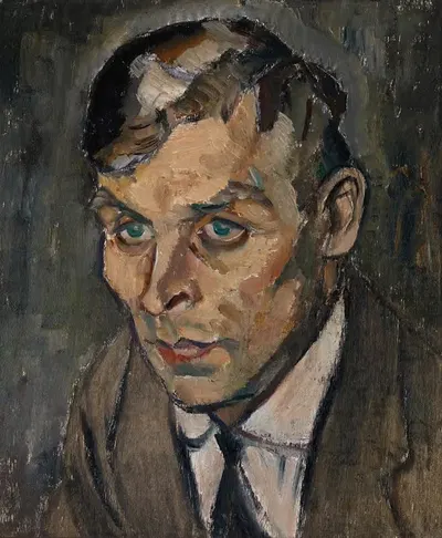 Portrait of artist Väinö Kamppuri by Ilmari Aalto, 1917 — digital art print download