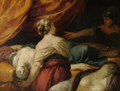 La mort de Cléopâtre by Jacques Blanchard, 1630 — digital art print download