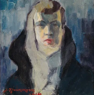 Self-portrait by Jalmari Ruokokoski, 1914 — digital art print download