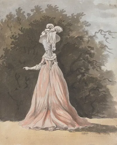Figure Study of a Lady by James Miller — digital art print download