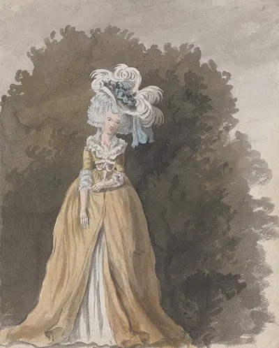 Figure Study of a Lady by James Miller — digital art print download