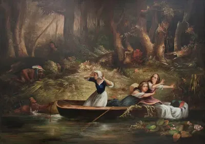 Пленение девушек Кэллоуэй и Джемаймы Бун by Карл Бодмер — digital art print download