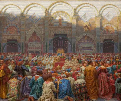 Загадочная свадьба в Пистое by Кристиан Захртманн, 1894 — digital art print download