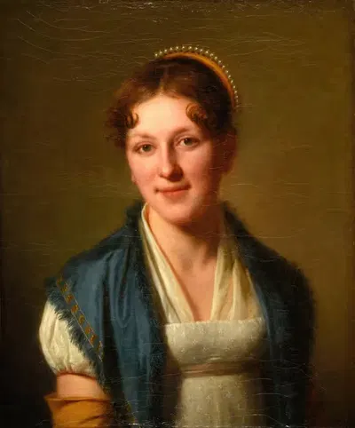 Мадемуазель Деламарр by Ли Луи Перен-Сальбру, 1812 — digital art print download