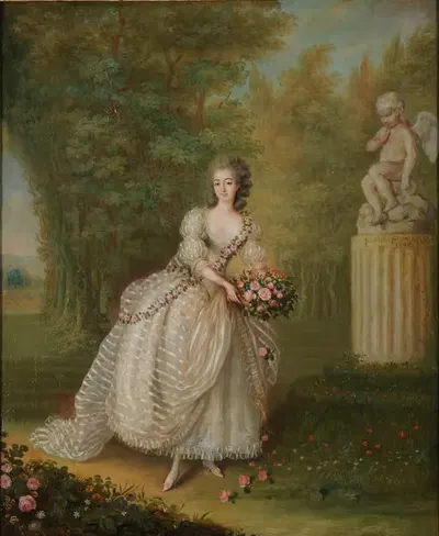 Мадемуазель Дюте by Ли Луи Перен-Сальбру, 1776 — digital art print download