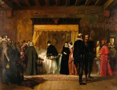 Шарль IX у Колиньи by Пьер-Шарль Комт, 1850 — digital art print download