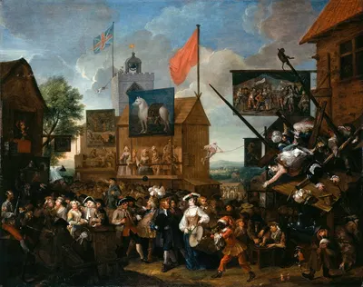 Ярмарка Саутуорка by Уильям Хогарт, 1733 — digital art print download