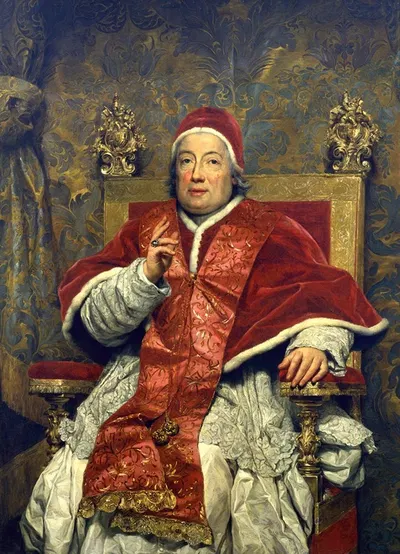 Портрет папы Климента XIII by Антон Рафаэль Менгс, 1758 — digital art print download