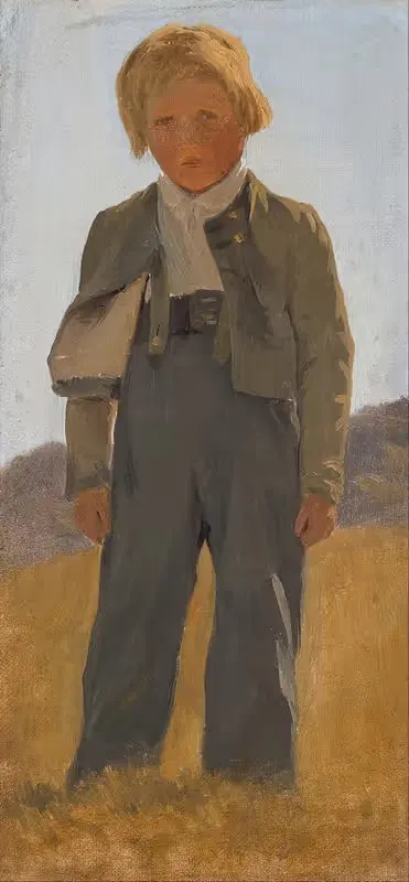 Пастушонок. Эскиз by Карло Далгас, 1845 — digital art print download