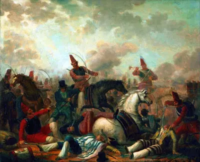 Combate de caballería en la época de Rosas by Carlos Morel — digital art print download