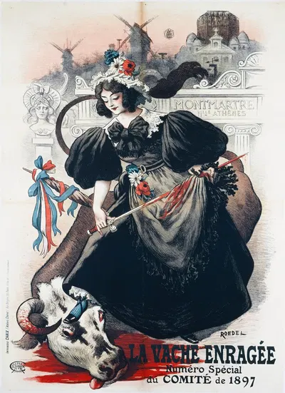 La Vache Enragee Numéro Spécial Du Comite De 1897 by Огюст Рёдель, 1897 — digital art print download